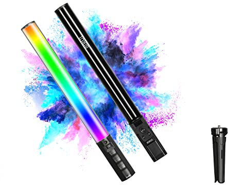 Sirui Videoleuchte RGB 2500 K-8000 K LED Teleskop tragbar Fotografie Licht Beleuchtung Lichtfarbe verstellbar CRI 97+ TLCI 98+ 14 Beleuchtungsmodi für Fotografie Studio