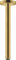 hansgrohe Deckenanschluss S für Regendusche, Anschluss Kopfbrause 30 cm, Polished Gold Optik