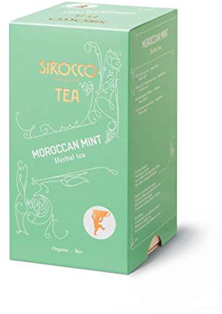 Sirocco Tee - Moroccan Mint Marokkanischer Bio-Minztee - 3 x 20 Teebeutel (60 Teebeutel)