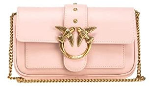 Pinko Love One Pocket C Vitello Seta, Borsa Donna, O81q_cipria-antique Gold, Taglia unica