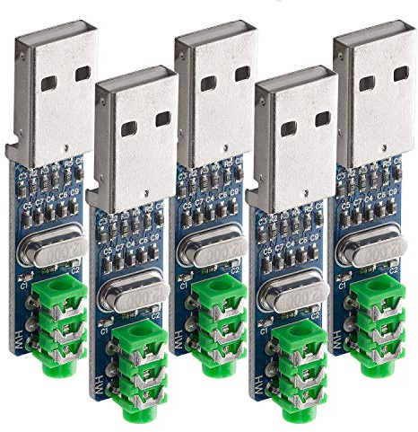 AZDelivery 5 x Mini PCM2704 Sound Card DAC Decoder Board for Raspberry Pi including eBook