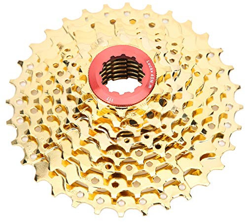 Alomejor Mountainbike Freilauf Kassette 8-Gang 32T Stahl Gold