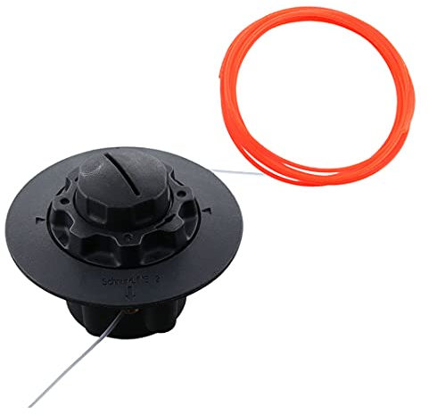 MCHNIC Tête de Coupe avec 2 m fil pour Stihl FS38 FS40 FS45 FS46 FS50 FSE 60 FSE71 FSE81 Viking TE600 TE700 TE1000 AutoCut C5-2 C6-2 remplacer 4006 710 2103, 4006 710 2105, 4006 710 2106