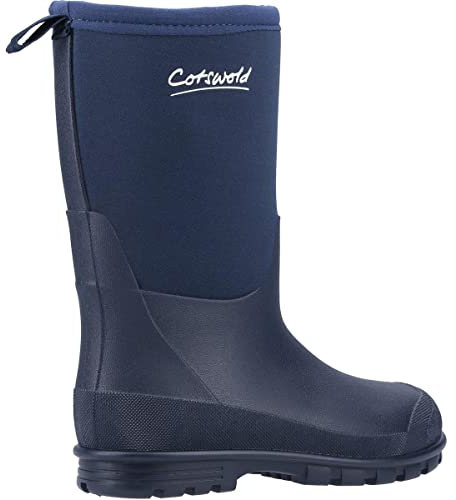 Cotswold Hilly Neoprene TPR+Neoprene Navy Wellington Boots - UK 4