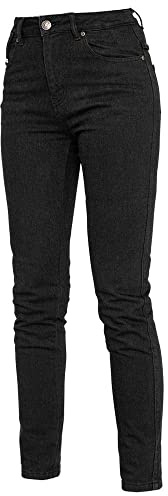 John Doe Motorradjeans Jane High Lady Monolayer XTM Slim Fit, BLACK RAW, 26-32
