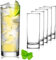 PLATINUX Hohe Trinkgläser aus Glas 340ml (max.350ml) Set 6-Teilig Wassergläser Saftgläser Longdrinkgläser