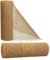 AmaCasa Eco Jute Tischläufer 30cm breit, 10m Rolle | gestärkte Jute mit kompostierbarem Etikett | Tischband Rustikal für Tischdeko Hochzeit, Kommunion und Taufe (Natur Stiff, 30cm x 10m)