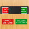 Cartello per porta con scritta Do Not Disturb, 17,8 x 5,1 cm, cartello per porta scorrevole per ufficio, casa, si prega di bussare, segno di privacy, non disturbare e di benvenuto