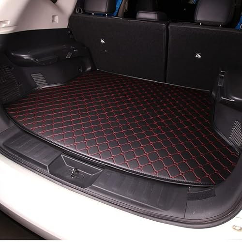 Kofferraummatte Kofferraumwanne für SEAT Alhambra 2010-2019, Rutschfest Kratzfestem Leder Kofferraummatten Kofferraumschutz Autozubehör
