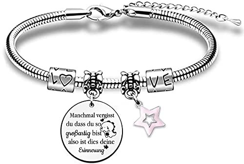 Frauen Armbänder Schätzen Geburtstag Abschlussgeschenk Tochter Enkelin Schwester Beste Freundin Inspirierender Schmuck Gehen Ermutigen Erinnerung Andenken Ehefrau Freundin Valentiens Tag Weihnachten