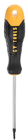 sourcing map Y-Type Screwdriver 3mm Magnetic Tri-Point Screw Driver 4 CR-V Steel Shaft Anti-Slip Handle for Home Automotive General Repair