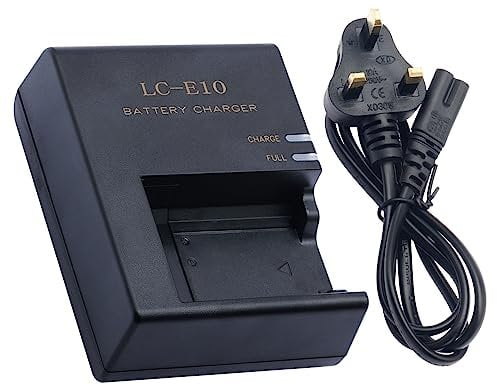 LP-E10 Battery Charger for Canon LC-E10 LC-E10C LC-E10E Batteries for Canon EOS Rebel T7 T6 T5 T3 T100 4000D 3000D 2000D 1500D 1300D 1200D 1100D Cameras Battery Quick Chargers SLR Cameras Power Supply