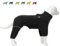 Warmer Hundemantel, Winddichte Hundejacke für kleine, mittlere und große Hunde, vierbeiniger Fleece-Hundewintermantel mit Reißverschluss, Hundeaussenjacke Black XL