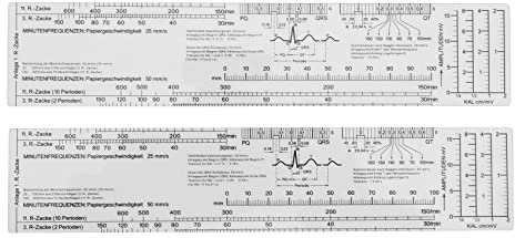 NIEI Essential EKG Lineal PocketAutod im Englisch