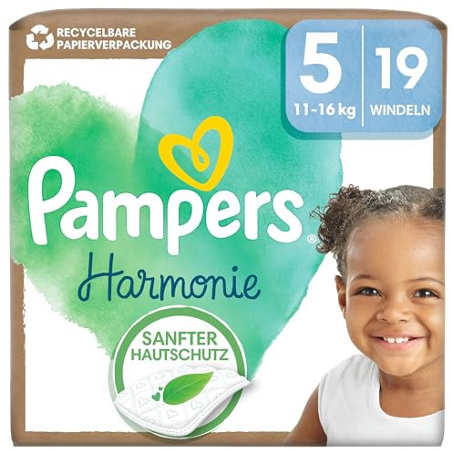 Pampers Harmonie Baby Windeln Größe 5, 19 Windeln, 11kg-16kg