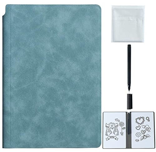 AMOYER A5 Wiederverwendbares Whiteboard Notebook Leder Memo Whiteboard Weekly Planer Portable Office Notebooks Für Gruppenversammlung