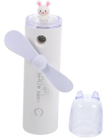 HEMOTON 1stück Handheld Usb Ladegerät Mini Spray Mit Wassernebel Tragbarer Cooler Luftbefeuchter Für Reisen Und Zuhause Leicht Und Leise Für Sommeraktivitäten Weiß