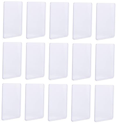 ifundom 30stücke Pvc Kartenhüllen Spielkarten Hüllen Hartkartenhalter Kartenschutzhüllen Kartenschutz Kartenhalter