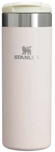 Stanley AeroLight Transit Bottle 16 oz | Locking Drink Through Lid | Leak Resistant Water Bottle or Coffee Travel Mug | Lightweight Insulated Stainless Steel | BPA-Free | Rose Quartz