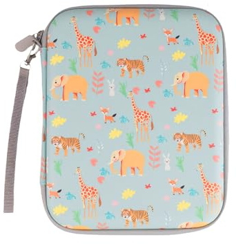 Card Holder for Yoto Card - 80 Pockets Card Case with Zipper, Card Binder Folder for Kids&Adults, 2.3 * 3.4 In Card Organiser for Mini Audiobook Playing Cards - Animals Green