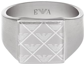 EMPORIO ARMANI Herren-Edelstahl-Signet-Ringe