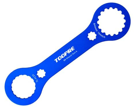 Cipszoely Bottom Bracket Tool BB Wrench for Shimano, 3 in 1 Bike Tools Bottom Bracket Removal Tool TL-FC25 TL-FC32 for ø41mm 16notch & ø44mm 16 Notch with Crank Cap Tool, Non-Defrmable Aluminum Alloy