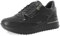 inblu Sneaker Donna Monocolore con Lacci e Cerniera, Scarpe da Ginnastica, Nero, 39 EU