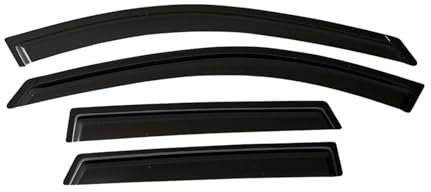JOVERI For Audi, A3 8P 8V 2004-2019 Auto-Seitenfenster-Windabweiser, Visiere, schwarzer Regenschutz, Fensterlüftungsblenden, dunkler Rauch, Ventvisor Auto-Regen-Sonnen-Windabweiser(For A3 (8P) 4-Doors