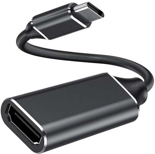 vienon USB C to HDMI Adapter (4K@60Hz), USB Type-C to HDMI Female Adapter [Thunderbolt 3/4 Compatible], Compatible with iPhone 15/15Pro/15ProMax, MacBook Pro, Air (1-in-1)