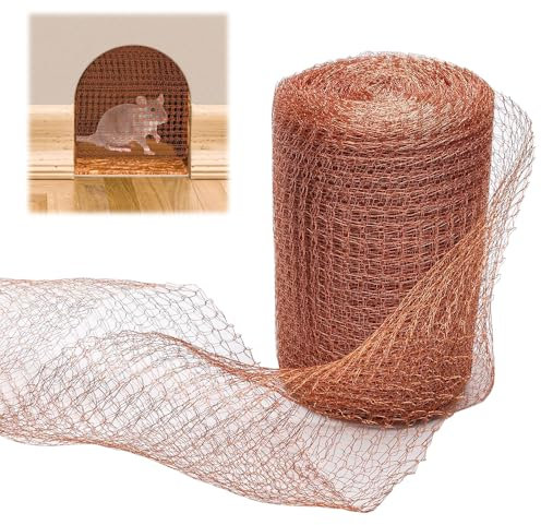PLLYPE 9 m de cinta de cobre contra caracoles, red de cobre, valla de caracol de cobre, malla de cobre cortable, para repeler caracoles, protección de plántulas, control de animales salvajes