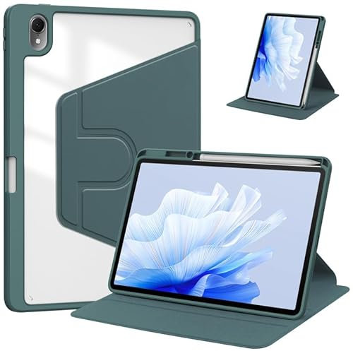 Funda para tablet Huawei MatePad Air de 11.5 pulgadas 2023, piel sintética, delgada, ligera, función de apagado y encendido automático, cierre magnético, funda protectora para tableta, color verde
