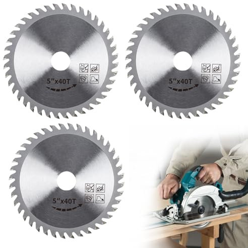 3PCS 115mm Circular Saw Blade, 4.5 Angle Grinder Circular Saw Blade, 40 Teeth Woodworking Saws Blade for angle grinder for Wood Cutting