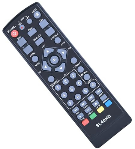 MOVHEIYL Ersatz Fernbedienung für Xoro Denve Receiver HRS-8520 HRS-7500 HRS-760 HRS8500 HRS8520 HRS7500 HRS760 HRS-8500 DVB-S2-HD DVBS-2000HD-PVR DVBS2000HDPVR DVBS2HD