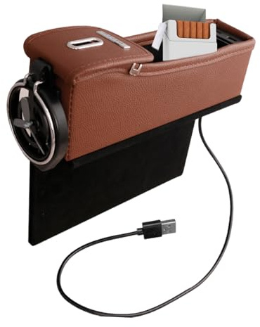 GjnjfdF Organisateur d'espace entre les sièges de voiture - Organiseur de console - Attrape-gouttes - Organisateur multifonction pour camion - Pour téléphones, cartes de clés de lunettes