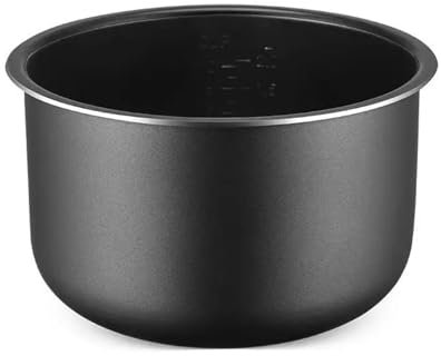 Quixpszto Cuve intérieure for autocuiseur électrique 3 L, Compatible avec Le Bol de Remplacement Moulinex EPC05-S1, cuve intérieure en Acier Inoxydable for multicuiseur