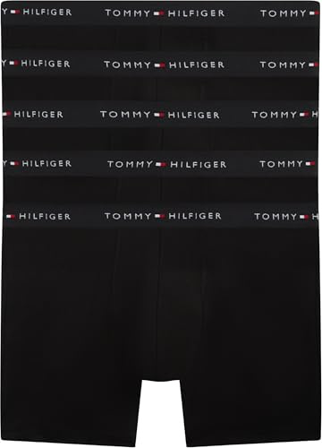 Tommy Hilfiger Herren 5P Boxershorts Wb UM0UM03751, Schwarz (Blk/Blk/Blk/Blk/Blk/Blk/Blk), L