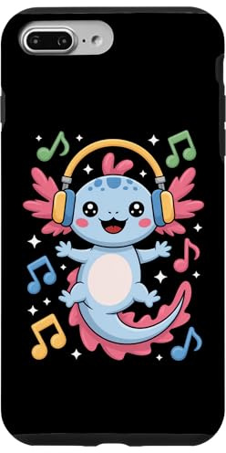 Musikliebhaber Niedlicher Axolotl Mit Kopfhoerern Hülle für iPhone 7 Plus/8 Plus