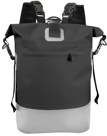 Seesack, 25 l, Roll-Top-Verschluss, robuste Tasche, Camping-Rucksack, für Herren, Camping, Bergsteigen, Trekking, Strand, Fitnessstudio, Sport