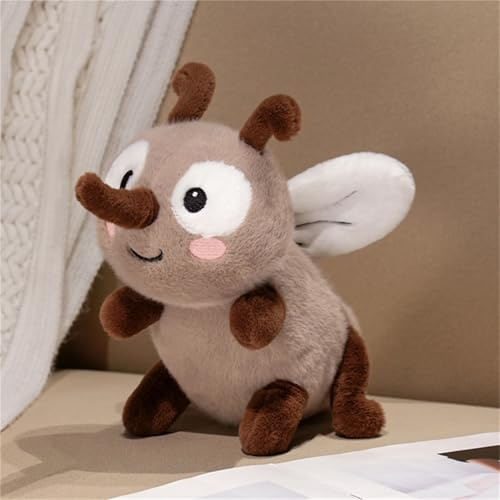 Ueiwffzo Insekten Plüschtier, Mücken Kuscheltier Niedliche Moskito Figuren Plüschpuppen Realistische Tier Stofftier Spielzeug Geschenke für Mädchen und Jungen (20cm)