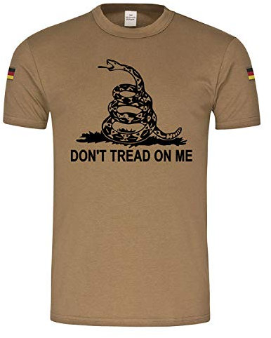 BW Tropen Gadsden Flag Dont Tread ON ME US Army Klapperschlange Amerika #18702, Größe:L, Farbe:Khaki