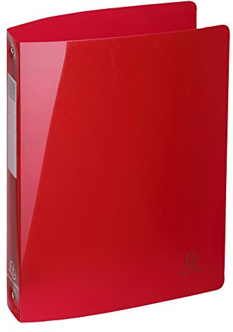 Exacompta - Réf. 51770E - Classeur semi-rigide Polypro Iderama - 4 anneaux ronds diamètre 30 mm - Dos 40 mm - Dimensions extérieures : 32 x 26,8 cm - Format à classer A4 Maxi - 10 coloris aléatoires