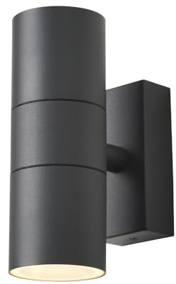 LITECRAFT Kenn Up & Down IP65 Rated Outdoor Wall Light - (Anthracite, Single)