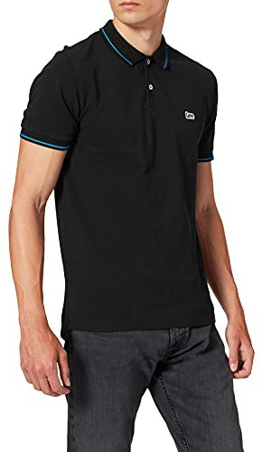 Lee Pique Polo, T-Shirt Uomo, Nero (Black 01), L