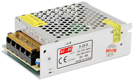 5V 5A Power Supply AC 110V/230V to DC 5V 25W Universal Regulated Power Transformer for LED Strip Lights
