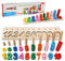 Felly Lernspielzeug ab 3 4 5 Jahre, Montessori Spielzeug aus Zahlen Lernen, Holzspielzeug Puzzlespiel Lernen | Puzzles aus Holz - motorik für das frühe Lernen im Kindergarten für Kleinkinder