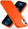 Kaliroo Neon Cover compatible with IPHONE 12 | IPHONE 12 PRO Case, Slim Colourful Silicone Skin Protective Shockproof Mobile Phone Coverage, Soft Rugged Back Protector Ultra-Thin Bumper, Color:Orange