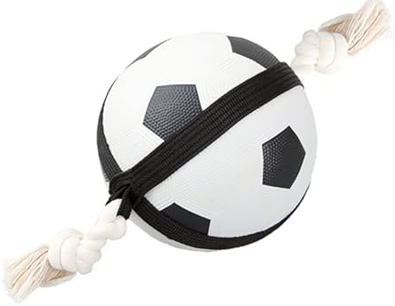 Karlie Action Fußball, Hundespielzeug, Gummi, Schwarz-Weiß, 40x12,5x12,5 cm