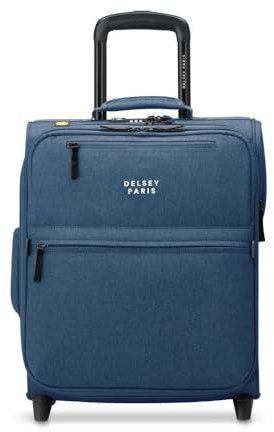 DELSEY PARIS - Maubert 2.0 - Valise Cabine Souple - 45x36x20 cm - 25 Litres - XS - Bleu