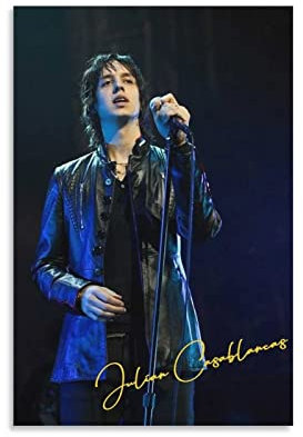 XXJDSK Foto Auf Leinwand Julian Casablancas 2-Zimmer-Dekoration für Teenager-Mädchen, Wandmalerei für Wohnzimmer, Badezimmer, Heimdekoration, Küche, Wandkunst 60X90cm Kein Rahmen