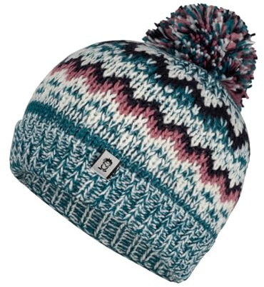 Trollkids Girls Kristiansand Bobble Cap | Bommelmütze mit Norwegermuster, Pflegeleicht